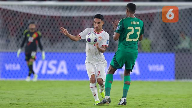 Foto: Parade Aksi Marselino Ferdinan Saat Timnas Taklukkan Arab Saudi, Borong 2 Gol Bungkam Haters