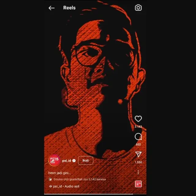 Sosok mirip Kaesang Pangarep muncul di Instagram PSI