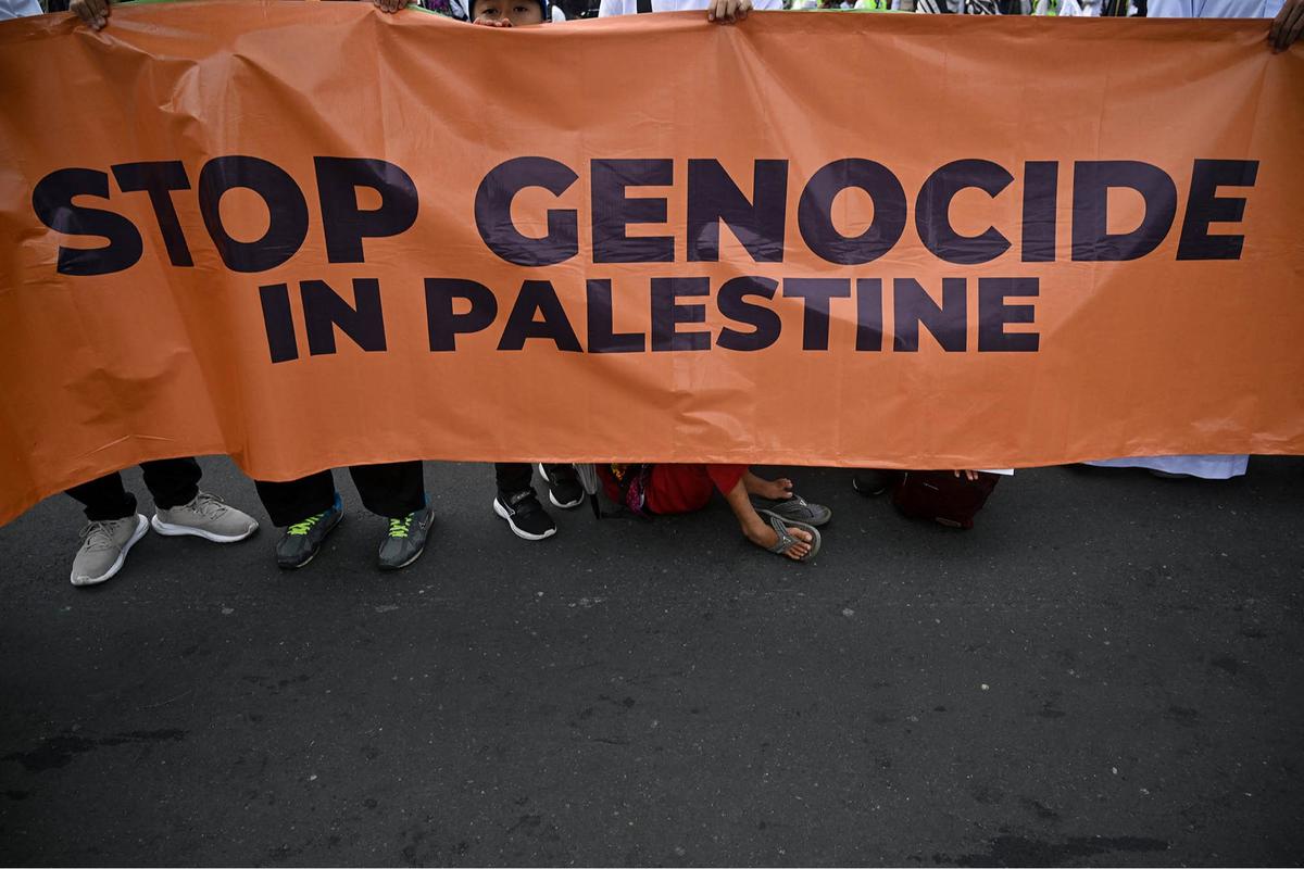 Aksi Bela Palestina Surabaya