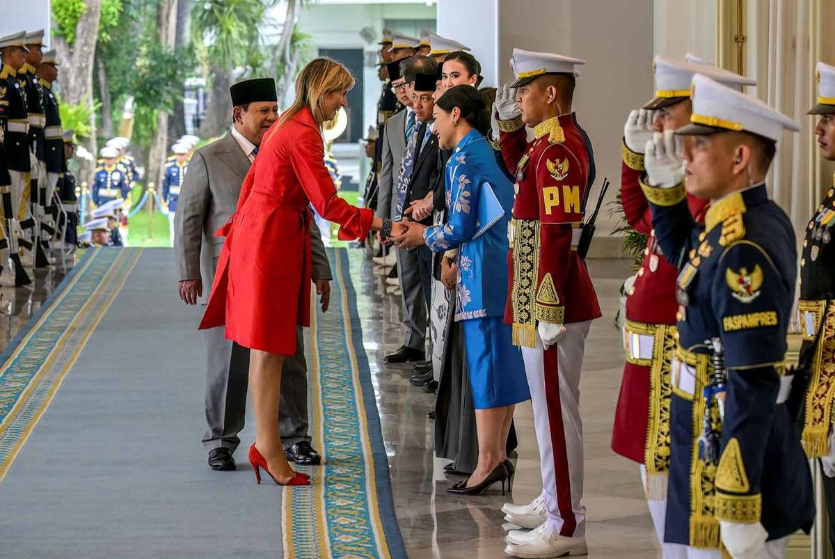 FOTO: Momen Akrab  Presiden Prabowo dan Ratu Maxima Bahas Penguatan Inklusi Keuangan di Istana Merdeka