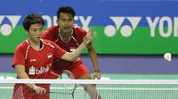Ganda campuran Indonesia, Tontowi Ahmad/Liliyana Natsir, melaju ke babak perempat final Prancis Terbuka Super Series 2017. (PBSI)
