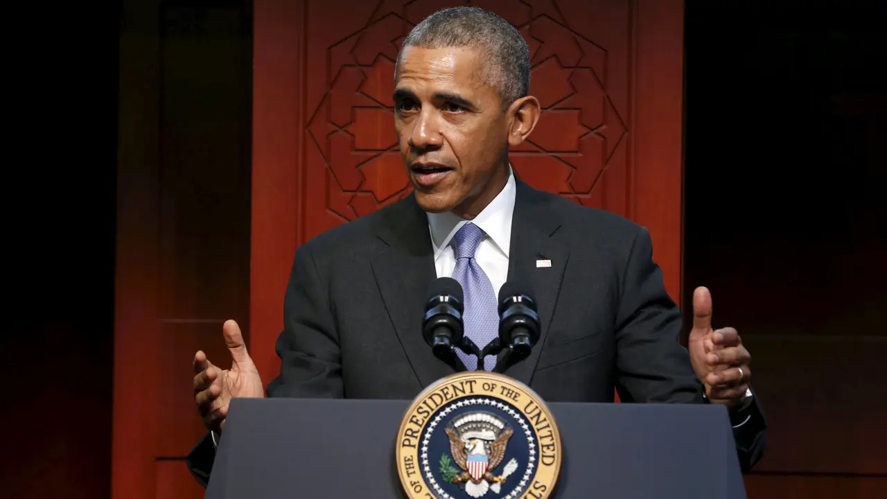 20160203-Untuk Pertama Kalinya Obama Kunjungi Masjid di AS-Maryland