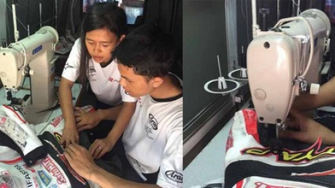 Di balapan Sentul ada 'Tukang Jahit' perlengkapan pebalap