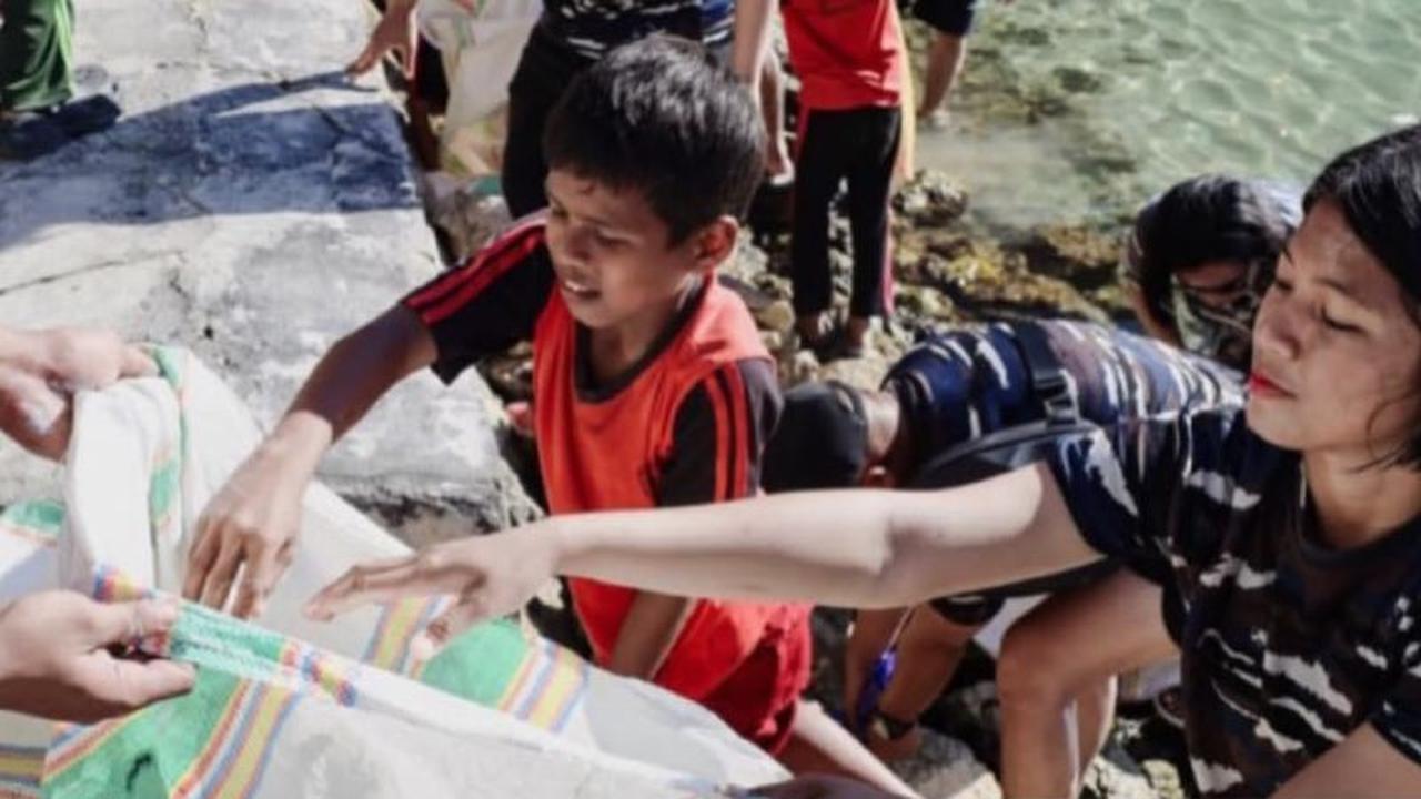 Kodaeral IX Ambon Libatkan Pelajar dalam Aksi Bersih Pantai di Maluku Tengah