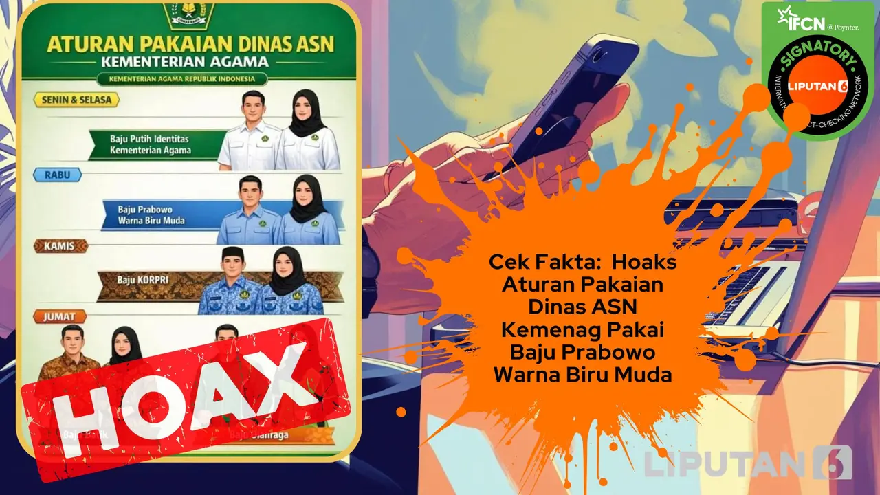 Cek fakta aturan pakaian dinas ASN Kemenag pakai baju biru muda Prabowo