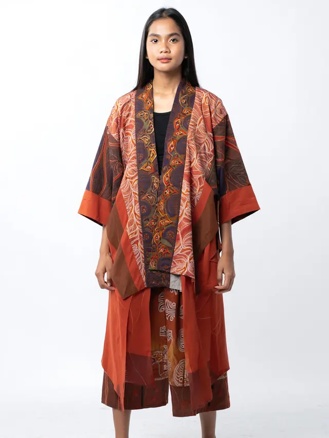 Model Baju Batik Kimono Terbaru