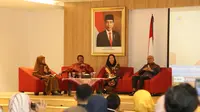 Suasana Gelar Wicara Bincang Literasi Kini dan Nanti yang digelar Senin (11/12/2023). (Liputan6.com/ Dok Ist)