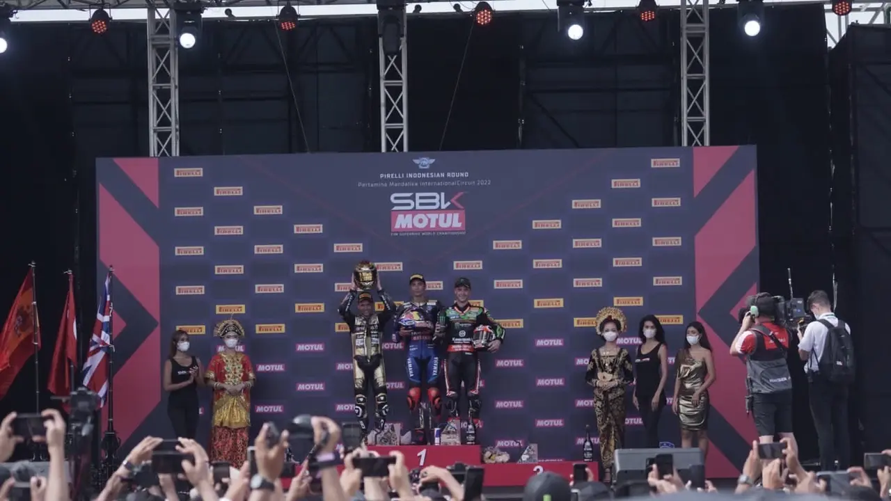 Podium WSBK Mandalika 2022