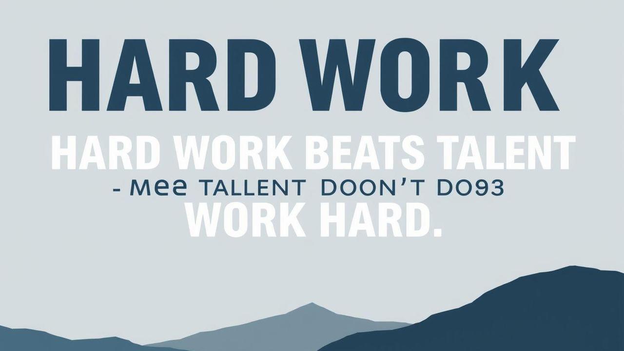 Hard Work Beats Talent Quotes