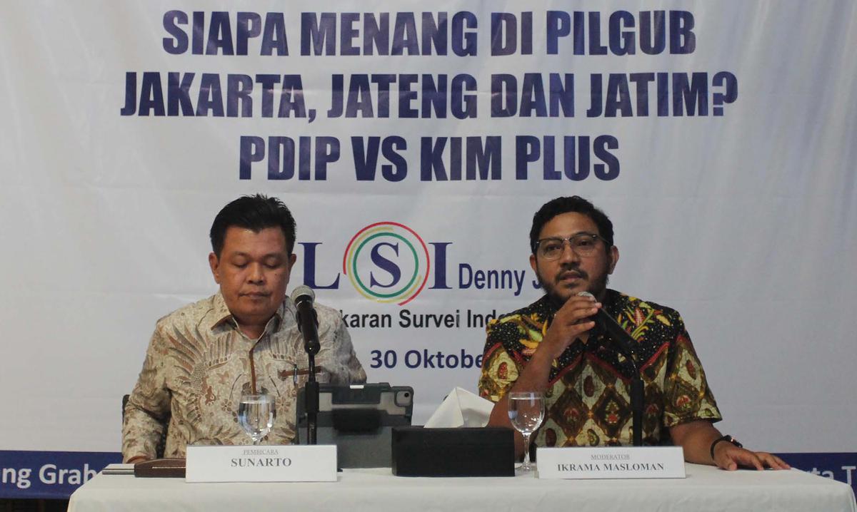 LSI Denny JA paparkan hasil Survei Pilkada Jakarta 2024