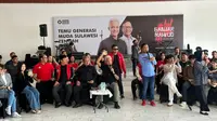 Capres nomor urut 3, Ganjar Pranowo menghadiri acara temu generasi muda Sulawesi Tengah di Palu, Sulteng, Senin (4/12/2023). Ini merupakan rangkaian kampanye Pilpres 2024 Ganjar-Mahfud di Sulawesi Tengah. (Liputan6.com/Nanda Perdana Putra)