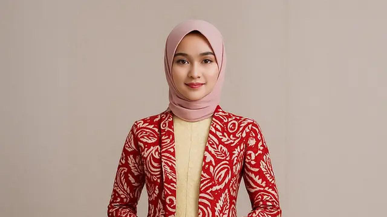 7 Model Gamis Brokat Kombinasi Outer Batik Panjang Tema 17 Agustus, Simpel dan Anggun di Perayaan HUT RI ke-80