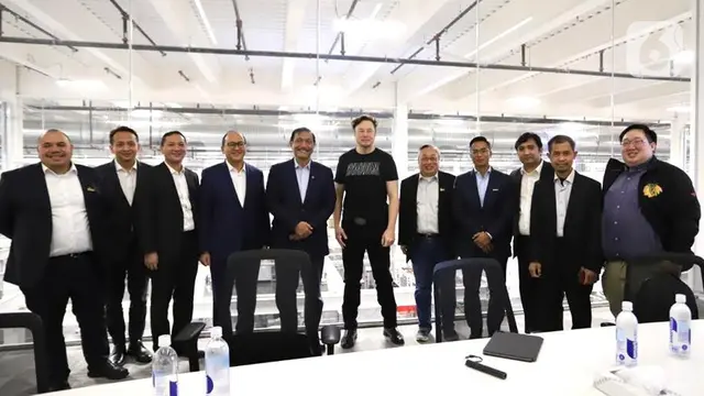 Menko Luhut, Anindya Bakrie dan Para Pengusaha Temui Pendiri Tesla Elon Musk