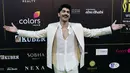 Aktor Bollywood Taaha Shah tiba pada acara penghargaan International Indian Film Academy (IIFA) Awards ke-23 di Abu Dhabi, Uni Emirat Arab, Jumat, 26 Mei 2023. (Foto oleh Giuseppe CACACE / AFP)