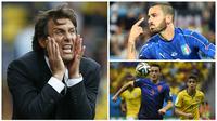 Pada bursa transfer musim panas kali ini Antonio Conte gagal mendatangkan sejumlah bek yang menjadi target utamanya. Berikut Leonardo Bonucci dan lima bek top dunia incaran Conte yang gagal didatangkan oleh Chelsea. (AFP-EPA) 
