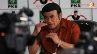 Rhoma menegaskan pembangunan moral sangat penting untuk membawa Indonesia ke arah yang lebih baik (Liputan6.com/Helmi Fithriansyah)
