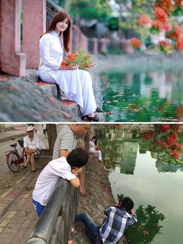 10 Potret Kocak Aksi Fotografer saat Abadikan Gambar Ini Penuh Perjuangan