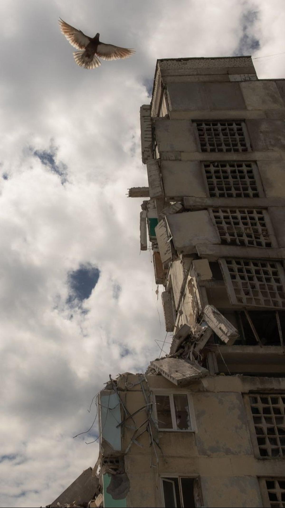 Kota Toretsk, yang dulunya tenang, kini suram bak kota mati akibat peperangan Rusia dan Ukraina.&nbsp;Foto: Pilipey Romawi/AFP