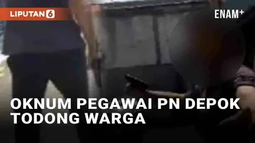 VIDEO: Viral Oknum Pegawai Pengadilan Negeri Depok Todong Senjata ke Warga