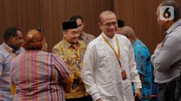 Pada sidang ini, Nus Wakerkwa (pengadu) mengadukan Ketua KPU Hasyim Asy'ari berserta Komisioner KPU Mochammad Afifuddin dan Parsadaan Harahap. (Liputan6.com/Herman Zakharia)