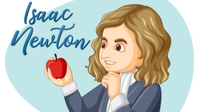 Ilustrasi Isaac Newton
