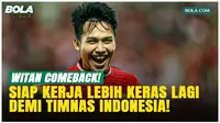 Dipanggil ke Timnas Indonesia Lagi, Witan Sulaeman Siap Kerja Keras!
