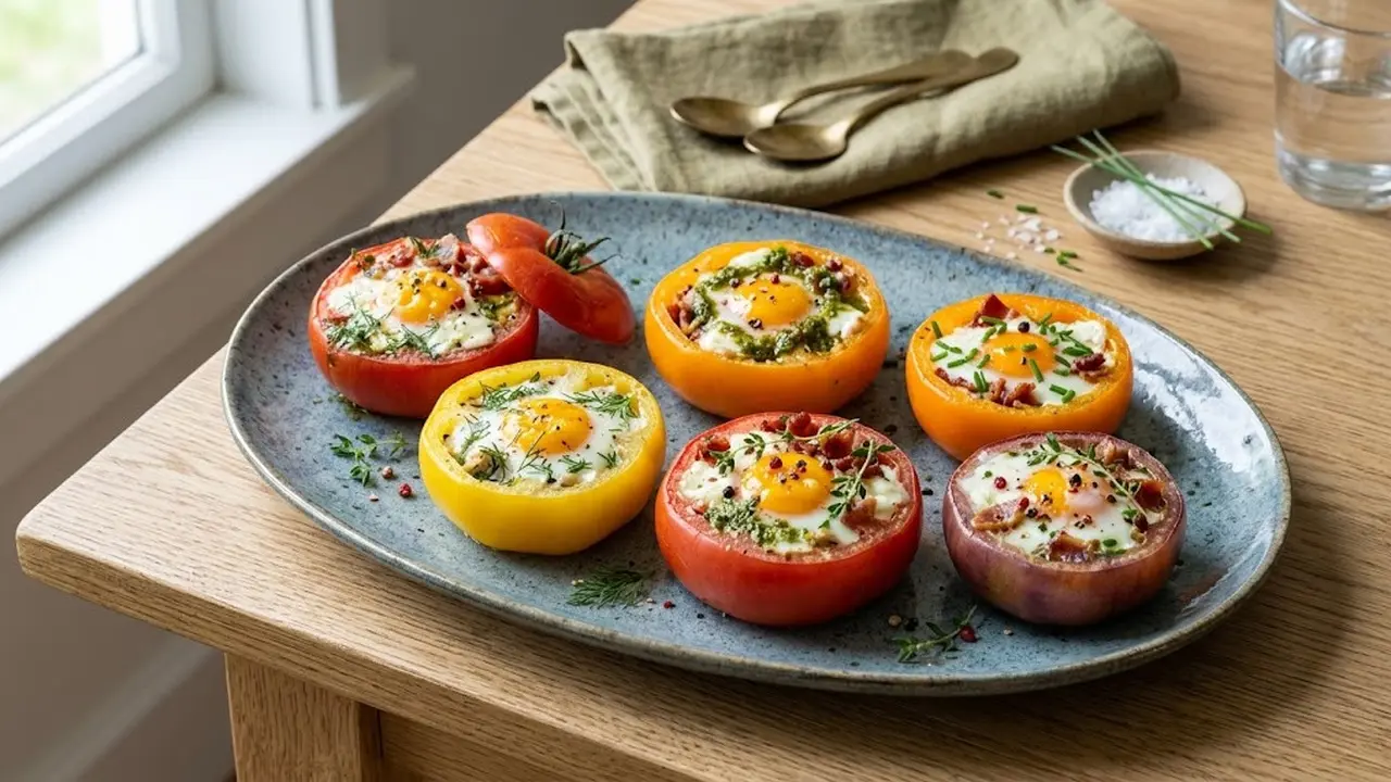 Resep Tomat Telur Panggang/AI Generated
