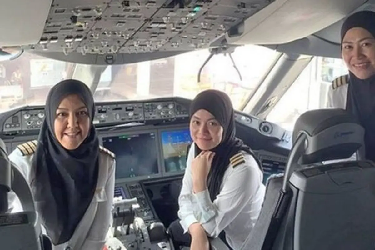 Pertama, 3 Pilot Wanita dari Brunei Tetap Pergi ke Arab Saudi