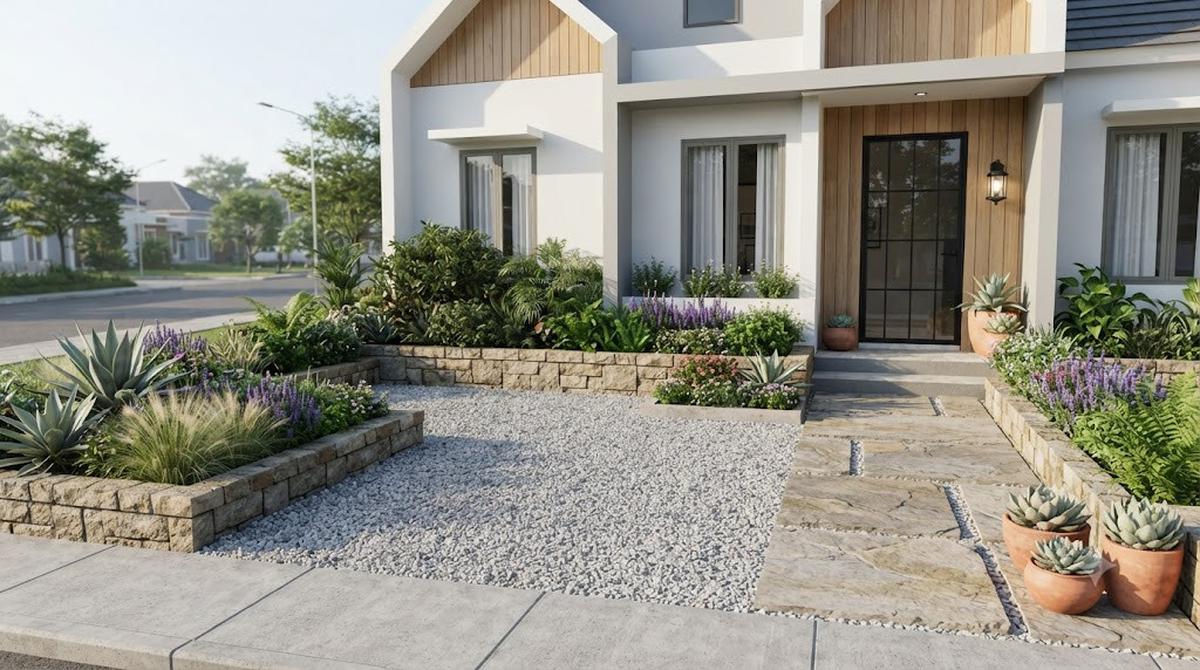Inspirasi Gravel Garden untuk Rumah di Perkotaan