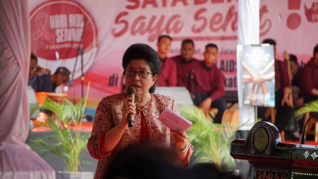 Nila Moeloek meminta kepada warga rutan dan lapas untuk mengetahui status HIV-nya dengan melakukan pengecekan HIV. (Foto: Sehat Negeriku - Humas Kementerian Kesehatan)