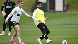 Duel final Liga Champions antara Manchester City kontra Inter Milan, digelar Stadion Olimpiade Ataturk, Turki, Minggu (11/6/2023), Pukul 02.00 WIB. (AFP/Paul Ellis)
