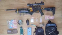 Penampakan Senapan Predator Milik Bandar Narkoba Belawan