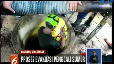 Kejadian berawal dari laporan warga yang mencium bau tak sedap dari sumur yang berada di lokasi proyek ruko di Jalan Magelang - Salatiga.