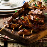Ilustrasi sate jamur./Copyright shutterstock.com