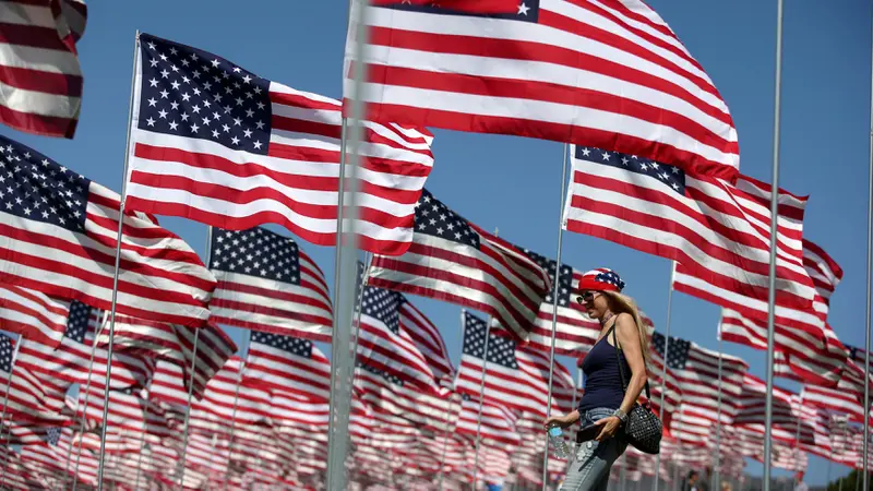 20160912 3000 Bendera AS Berkibar Pada Peringatan 15 Tahun Tragedi 9/11