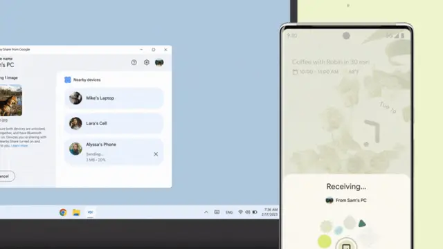 Nearby Share untuk PC Windows