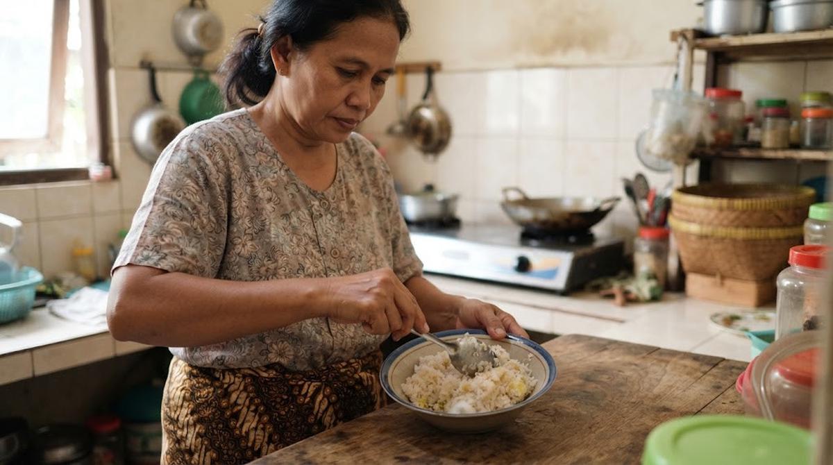 Mengumpulkan dan Menyiapkan Nasi Basi