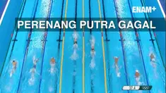 Perenang putra Indonesia, Glenn Victor Sutanto, finish di posisi 3 di preliminary nomor 100m gaya kupu-kupu heat 2