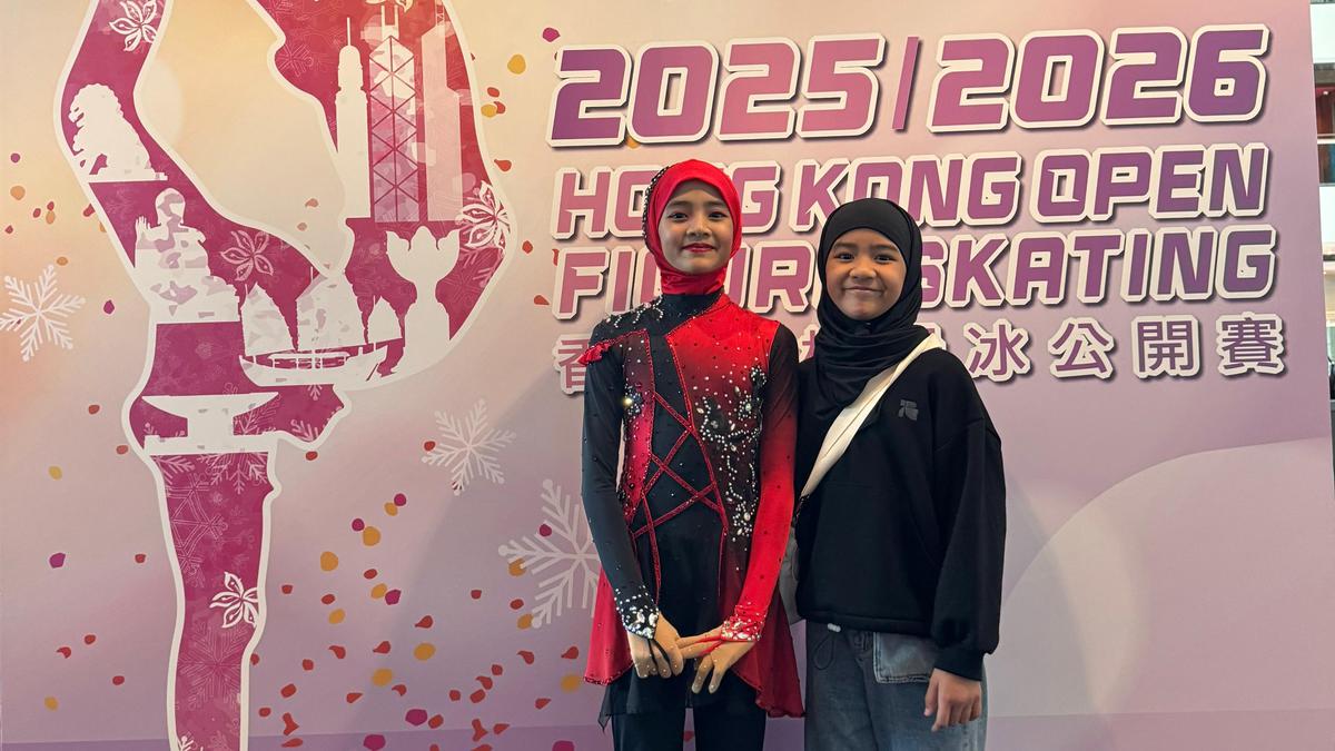 Mikaila Kaia Fathima dan Medina Khaira Fastabiqa, 2 Hijaber Indonesia Ikut Lomba Skating di Hong Kong