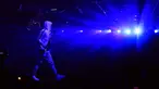 Rapper asal AS, Eminem saat tampil di atas panggung selama Coachella Valley Music and Arts Festival 2018 di Empire Polo Field di Indio, California (15/4). Festival Coachella ini sudah ada sejak 1999. (AFP Photo/Christopher Polk)