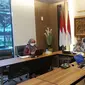 Deputi Bidang Koordinasi Kerja Sama Ekonomi Internasional Edi Pambudi secara virtual dalam Rapat Koordinasi terkait Pilar Ekonomi ASEAN 2023, Jumat (13/1/2023). (Dok Kemenko Perekonomian)