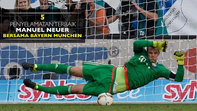 Video listikal 5 aksi penyelamatan terbaik Manuel Neuer bersama Bayern Munchen.