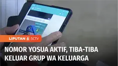 Pengacara keluarga Yosua Hutabarat meminta Kepolisian menyelidiki dan melacak pengguna nomor ponsel Yosua Hutabarat. Hal ini setelah keluarga menduga nomor tersebut aktif kembali pada Selasa (8/11) pagi. Informasi ini didapat dari keluarga mendapati ...