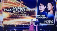 Harry Vaughan dan Aqeela Calista Raih Piala Pasangan Karakter Sinetron Paling Ngetop di SCTV Awards 2025