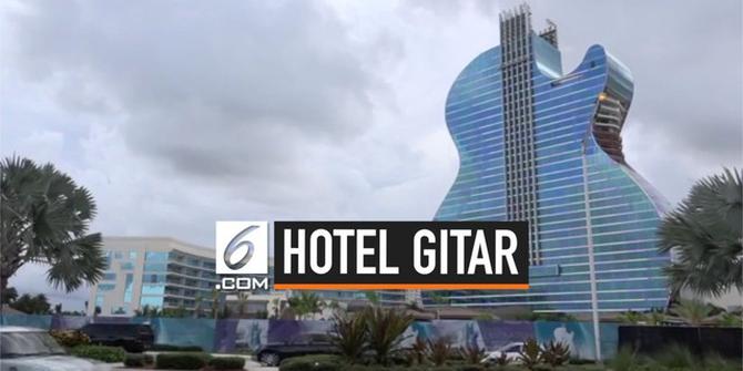 VIDEO: Penampakan Hotel Berbentuk Gitar Pertama di Dunia
