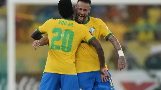 Neymar - Brasil - Kualifikasi Piala Dunia 2022 - 25 Maret