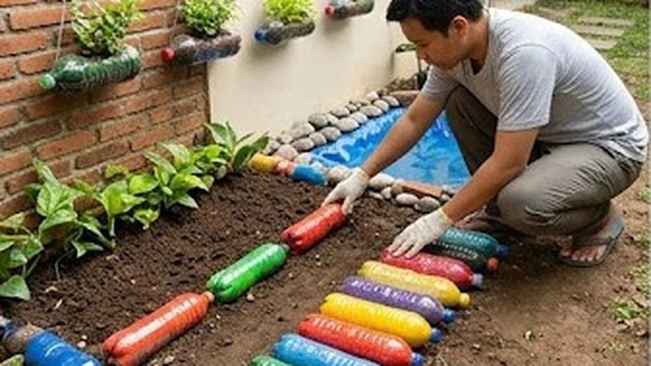 Cara Membuat Taman Kecil dan Kolam Ikan Hias dari Botol Bekas