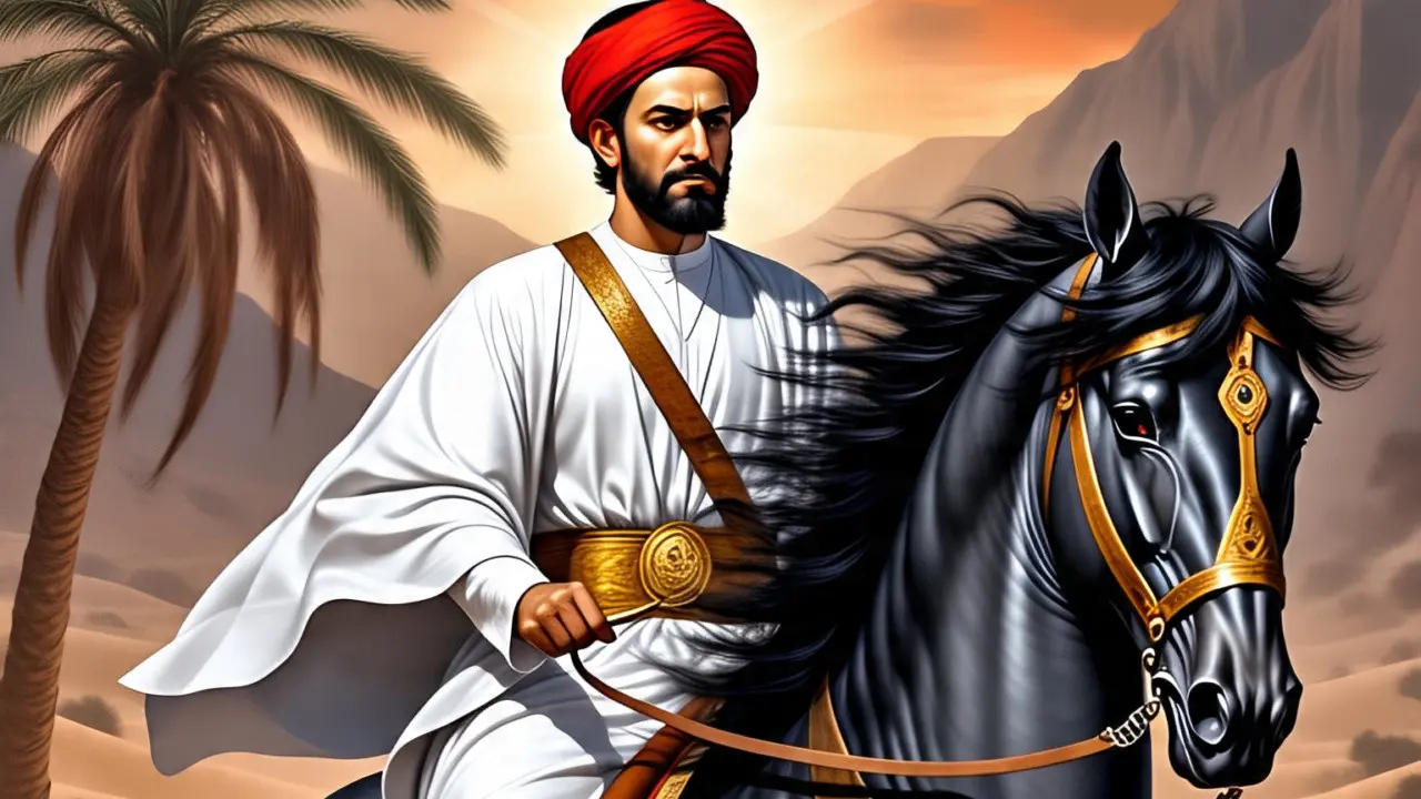 Ilustrasi Muawiyah bin Abu Sufyan (Created by AI)