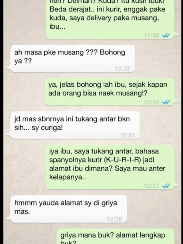 4 Isi Chat Kurir dengan Pelanggan Ini Bikin Kesal Sendiri