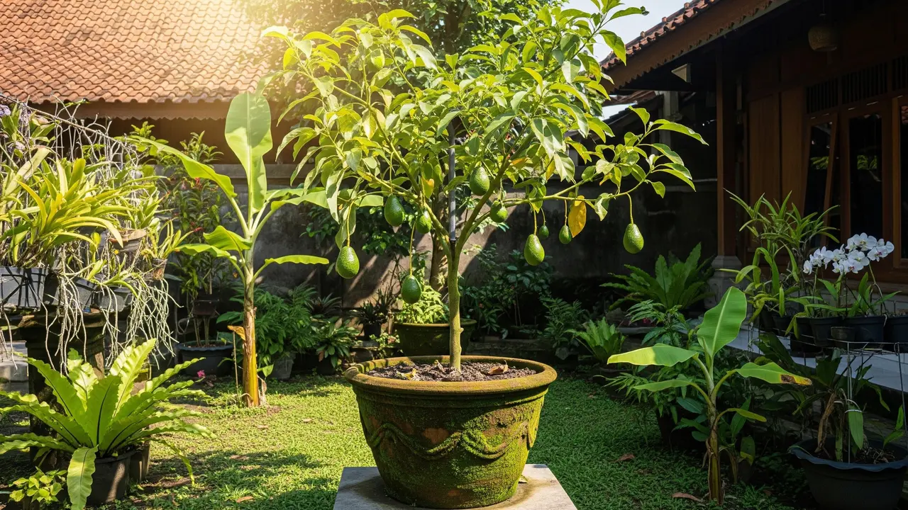 Cara Menjaga Alpukat Tabulampot Tetap Pendek
